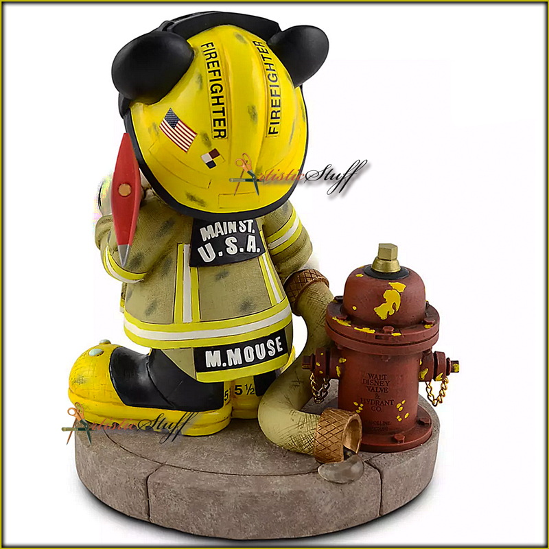 mickey mouse fireman figurine