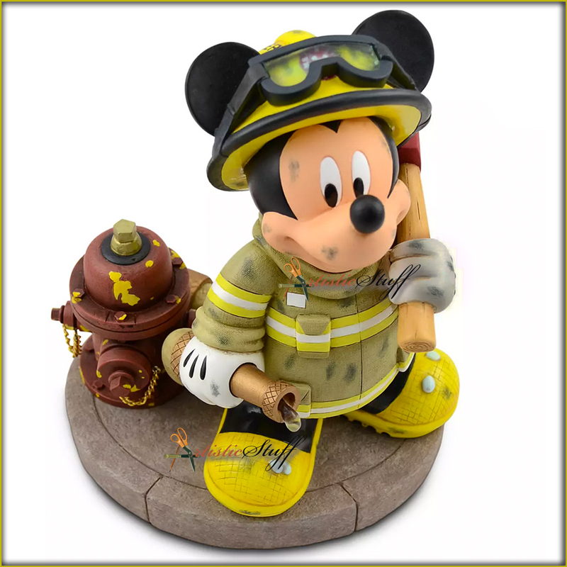 mickey mouse fireman figurine